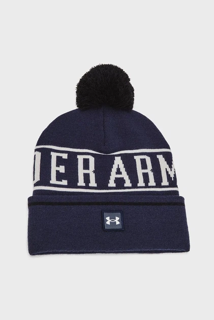 Чоловіча темно-синя шапка M Halftime Pom Beanie Under Armour OSFM 1386634-410 - Фото 1 Чоловіча темно-синя шапка M Halftime Pom Beanie Under Armour OSFM 1386634-410 - изображение 1