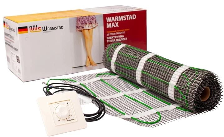 Теплый пол мат нагревательный 4 м.кв. 600Вт. - Warmstad Max EcoPRO-600--4/150 W/m2 + терморегулятор RTP - изображение 3