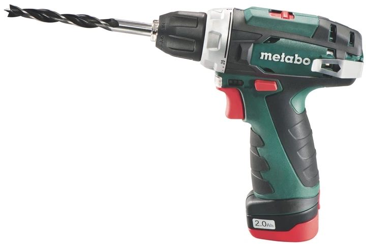 Аккумуляторная дрель-шуруповерт Metabo PowerMaxx BS (600079550)+2АКБ Li-Power (12V 2x2Ah)+зарядное устройство LC 40 +сумка для инструмента - Фото 4 Аккумуляторная дрель-шуруповерт Metabo PowerMaxx BS (600079550)+2АКБ Li-Power (12V 2x2Ah)+зарядное устройство LC 40 +сумка для инструмента - изображение 4