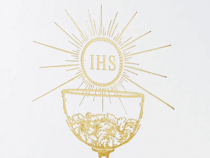 Księga gości PartyDeco Komunia 20,5 x 20,5 cm 22 kartki Biała (KGK7) (5901157444462) - obraz 2