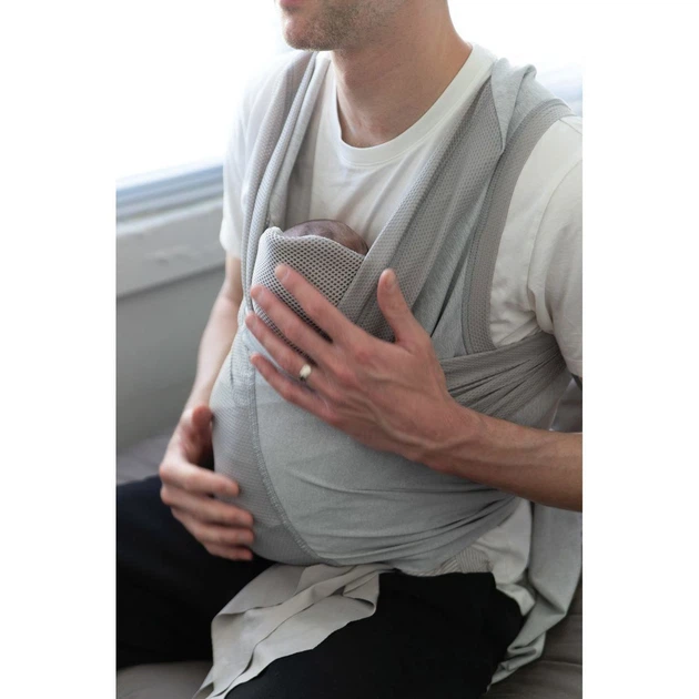 Слінг Chicco Boppy ComfyHug до 9 кг Сріблясто-зелений (647879) (8058664143832) - зображення 2