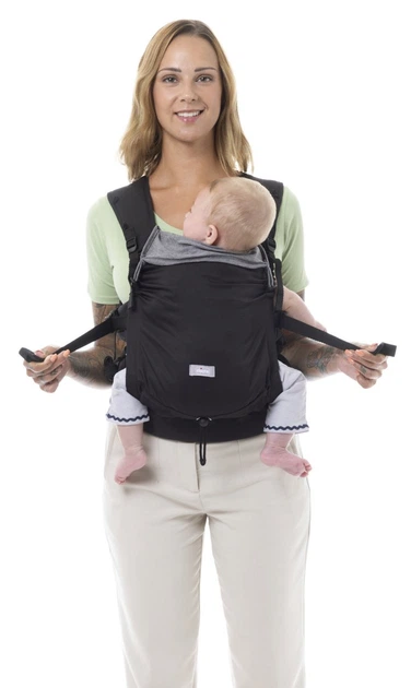 Дитяча ергономічна переноска Chicco Skin Fit до 9 кг Чорна (643343) (8058664166107) - зображення 5