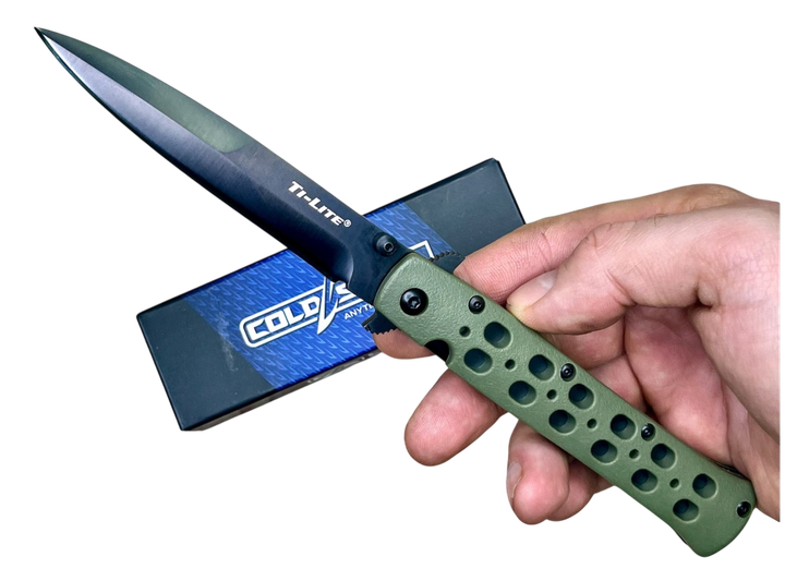 Ніж Cold Steel Ti-Lite 4 OD Green (Zytel, Blk DLC) - зображення 2