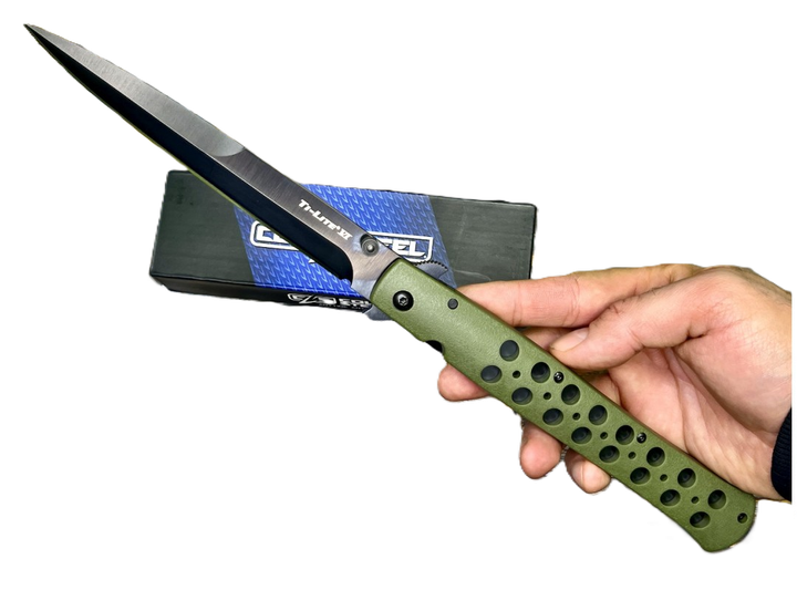 Ніж Cold Steel Ti-Lite 6 OD Green (Zytel, Blk DLC) - зображення 6