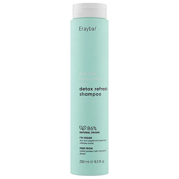 Erayba ABH Detox Refresh Shampoo очищающий шампунь 250 мл - Фото 1 Erayba ABH Detox Refresh Shampoo очищающий шампунь 250 мл - изображение 1