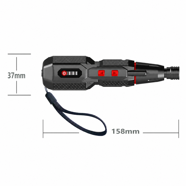 Акумуляторна електровикрутка 4.2V 1600mAh з бітами та LED підсвіткою Type-C - изображение 2