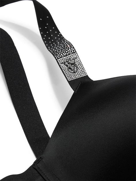 Бюстгальтер Scattered Shine Strap Push-Up Bra Victoria’s Secret Чорний 32B - Фото 2 Бюстгальтер Scattered Shine Strap Push-Up Bra Victoria’s Secret Чорний 32B - зображення 2