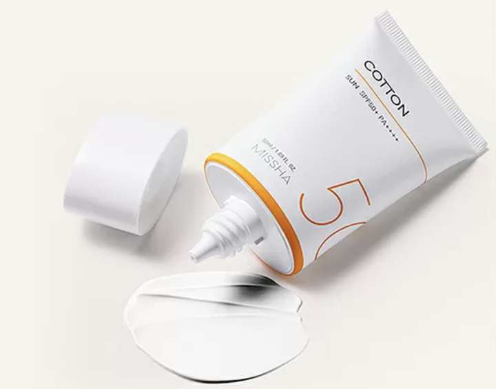 Сонцезахисний крем, що матує, Missha All Around Safe Block Cotton Sun SPF50 PA 50 мл - зображення 2