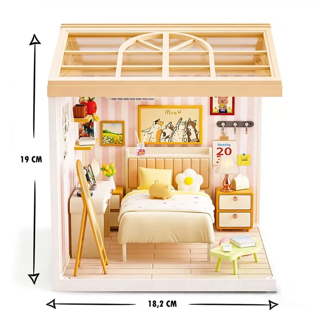 Конструктор-румбокс Mini House Інтер'єр Спальня (8004) - зображення 3