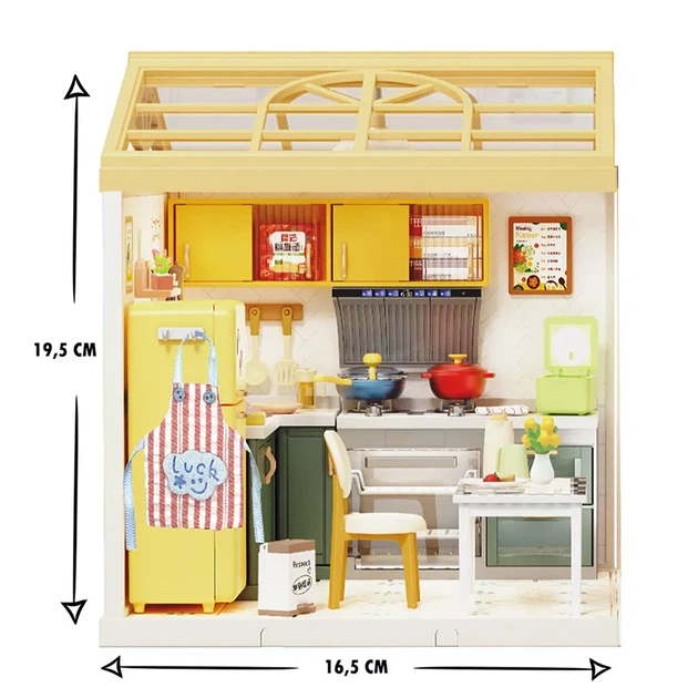 Конструктор-румбокс Mini House Интерьер Кухня (8005) - изображение 3