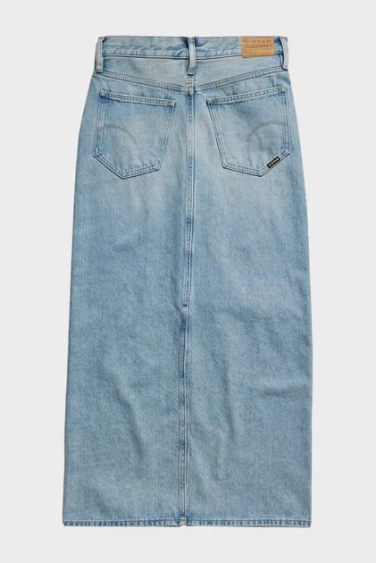 Жіноча блакитна джинсова спідниця Viktoria G-Star RAW 26 D24385,D436 - изображение 5