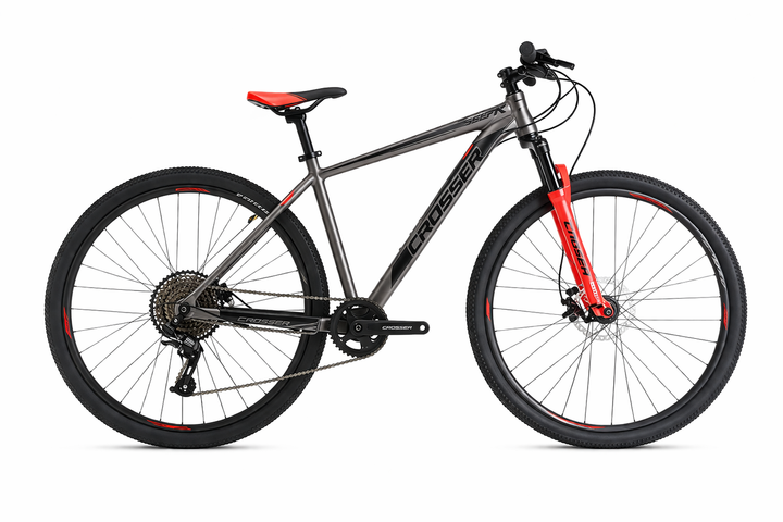 Велосипед Crosser SOLO 29" 1x12 LTWOO + Shimano, гидравлический тормоз, алюминиевый MTB найнер Красный - Фото 1 Велосипед Crosser SOLO 29" 1x12 LTWOO + Shimano, гидравлический тормоз, алюминиевый MTB найнер Красный - изображение 1