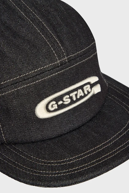 Чоловіча темно-синя джинсова кепка Flat Brim 5 Panel Cap G-Star PC D25379,D536 - изображение 4