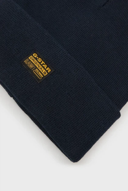 Чоловіча темно-синя шапка Effo G-Star RAW PC D16624,E149 - изображение 4