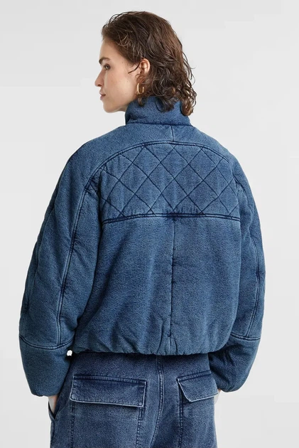 Жіноча синя куртка Padded Cocoon bomber wmn G-Star S D25343,D759 - Фото 3 Жіноча синя куртка Padded Cocoon bomber wmn G-Star S D25343,D759 - изображение 3