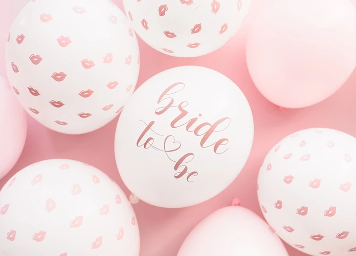 Balony PartyDeco Bride to be 30 cm Białe 50 szt (5904555006829) - obraz 2