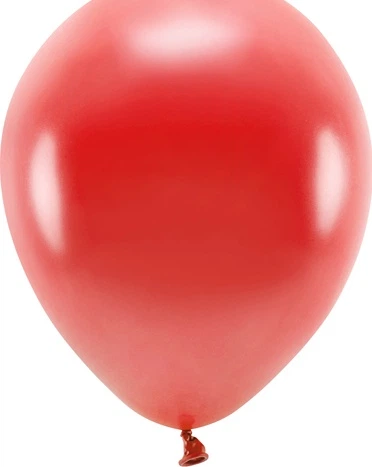 Balony PartyDeco Eco metalizowane 26 cm Czerwone 100 szt (5900779134973) - obraz 2