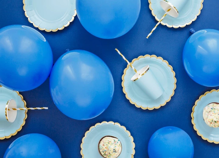 Повітряні кульки PartyDeco Eco пастельні 30 см Ультрамарин 100 шт (5900779134522) - зображення 3
