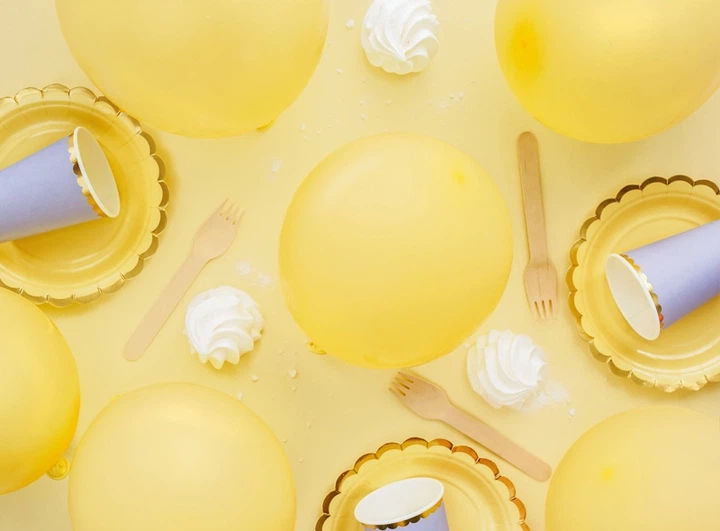Повітряні кульки PartyDeco Eco пастельні 30 см Жовті 100 шт (5900779134164) - зображення 3