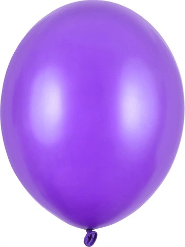 Повітряні кульки PartyDeco Strong Metallic 30 см Фіолетові 100 шт (5901157486035) - зображення 2