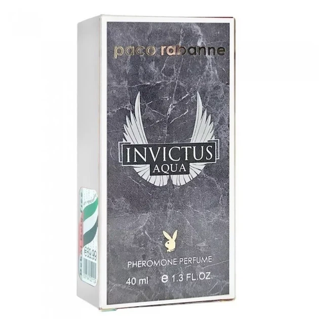 Мужская парфюмированная вода с феромонами No Brand (версия Rabanne Invictus Aqua 24), 40 ml - изображение 4