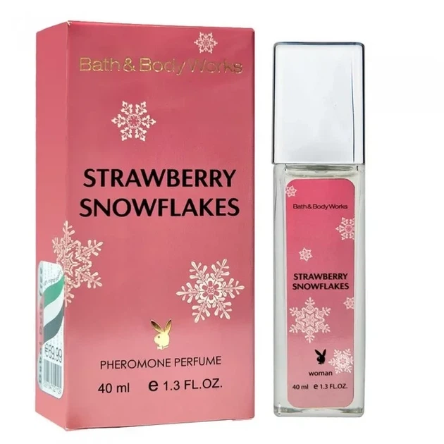 Женская парфюмированная вода с феромонами No Brand (версия Bath & Body Works Strawberry Snowflakes), 40 ml - Фото 1 Женская парфюмированная вода с феромонами No Brand (версия Bath & Body Works Strawberry Snowflakes), 40 ml - изображение 1