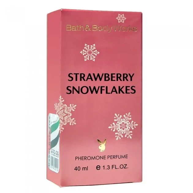 Женская парфюмированная вода с феромонами No Brand (версия Bath & Body Works Strawberry Snowflakes), 40 ml - Фото 4 Женская парфюмированная вода с феромонами No Brand (версия Bath & Body Works Strawberry Snowflakes), 40 ml - изображение 4
