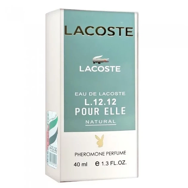Женская парфюмированная вода с феромонами No Brand (версия Lacoste Eau De Lacoste L.12.12 Pour Elle Natural), 40 ml - изображение 4