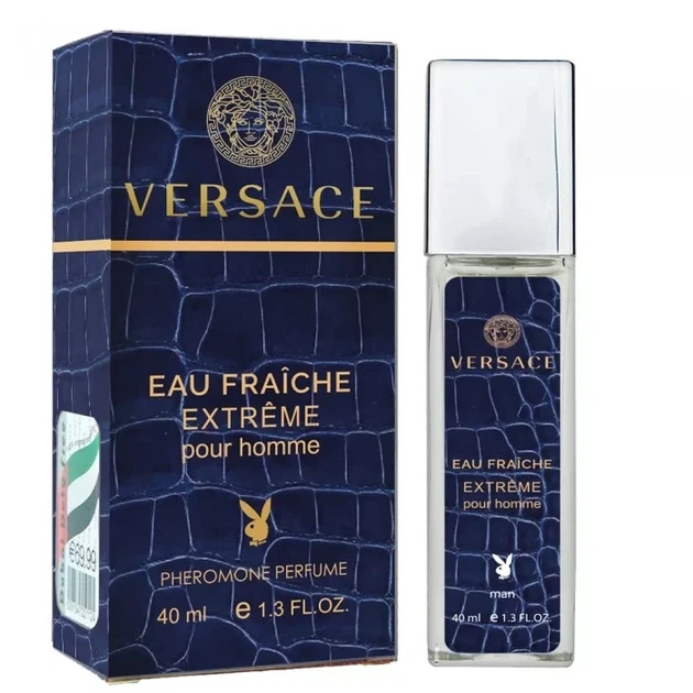 Чоловіча парфумована вода з феромонами No Brand (версія Versace Man Eau Fraiche Extreme), 40 ml - Фото 1 Чоловіча парфумована вода з феромонами No Brand (версія Versace Man Eau Fraiche Extreme), 40 ml - зображення 1