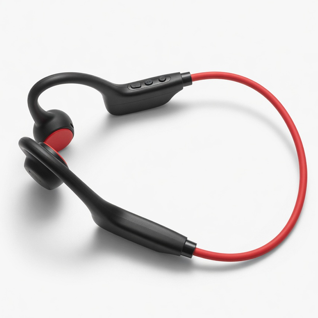Бездротові кісткові навушники X1 Pro Bluetooth, спортивна гарнітура з мікрофоном + підтримка SD-карт, Red - зображення 8
