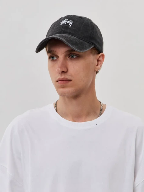 Кепка Stussy Cap Logo чорного кольору, розмір регулюється - Фото 8 Кепка Stussy Cap Logo чорного кольору, розмір регулюється - зображення 8