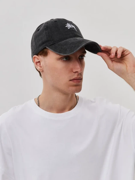 Кепка Stussy Cap Logo чорного кольору, розмір регулюється - Фото 9 Кепка Stussy Cap Logo чорного кольору, розмір регулюється - зображення 9