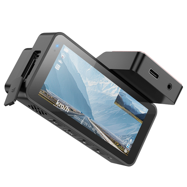 Видеорегистратор Hoco DV12 2K GPS с задней камерой, WiFi, дисплей 3.69" - изображение 4