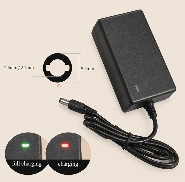 Зарядное устройство 12.6V 2A для Li-ion аккумуляторов 3S (18650, 21700) EU - Фото 2 Зарядное устройство 12.6V 2A для Li-ion аккумуляторов 3S (18650, 21700) EU - изображение 2