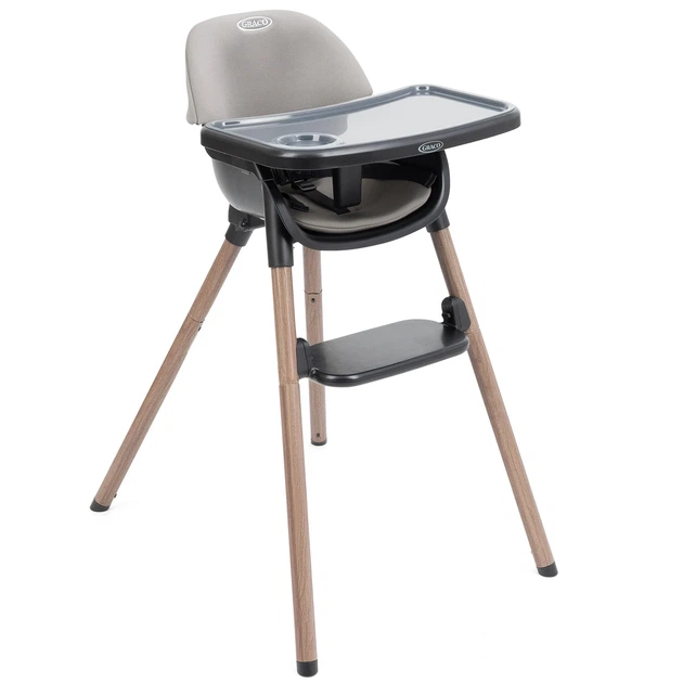 Стільчик для годування 3 в 1 Graco Presti, сірий (3AJ999STGEU) - Фото 1 Стільчик для годування 3 в 1 Graco Presti, сірий (3AJ999STGEU) - зображення 1