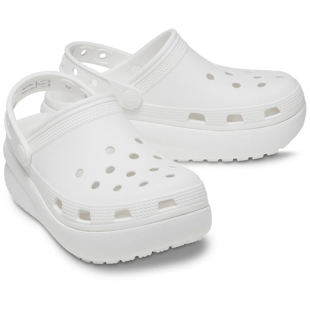 Детские Сабо Crocs Classic Cutie Kids Clog 28 р 16.7-17.4 см Белые 207708-C11 White - изображение 3
