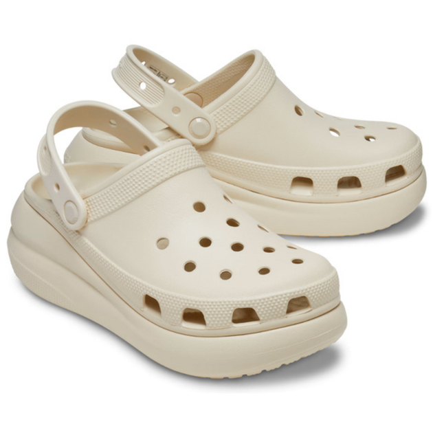Детские Сабо Crocs Classic Cutie Kids Clog 28 р 16.7-17.4 см Бежевые 207708-C11 Bone - изображение 3