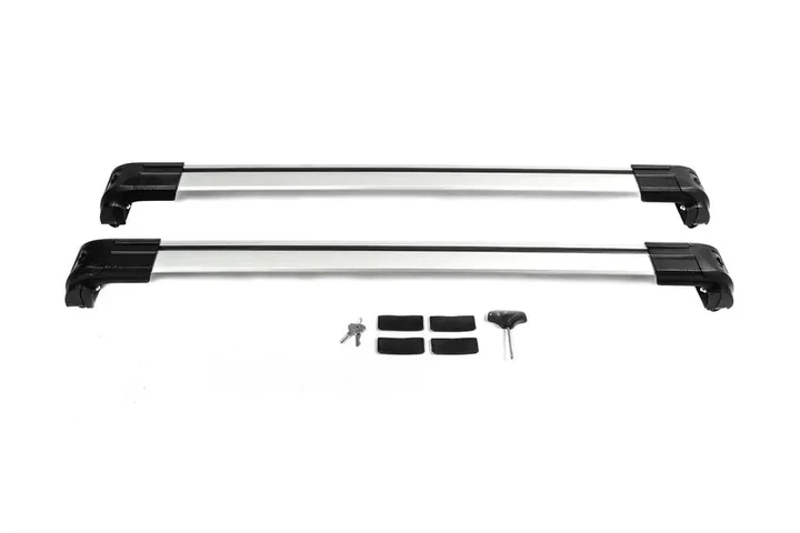 2 Перемычки на встроенные рейлинги для BMW X1 E84 2009-2015, 120 см, серые V2 - изображение 2