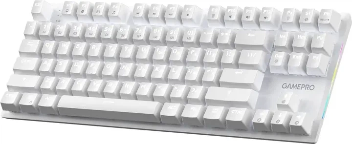 Клавіатура GamePro Genesis Joker MK124W Outemu Red Swithes USB White - зображення 2