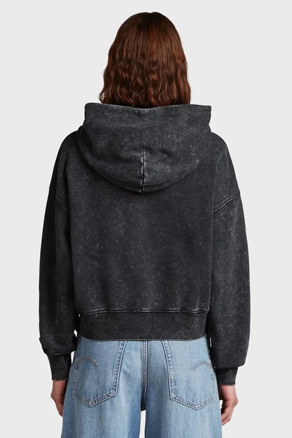 Жіноче темно-сіре худе Washed G-Star RAW L D27726,D969 - Фото 3 Жіноче темно-сіре худе Washed G-Star RAW L D27726,D969 - зображення 3