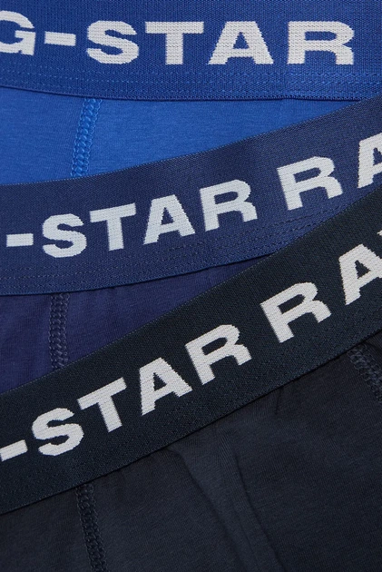 Чоловічі сині боксери (3 шт) Boxer briefs G-Star S D23773,D516 - изображение 3