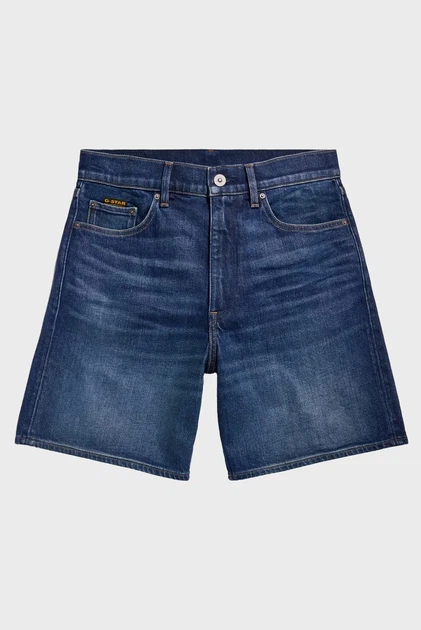 Жіночі темно-сині джинсові шорти High Bermuda Short clean edge wmn G-Star RAW 25 D24372,D538 - зображення 4