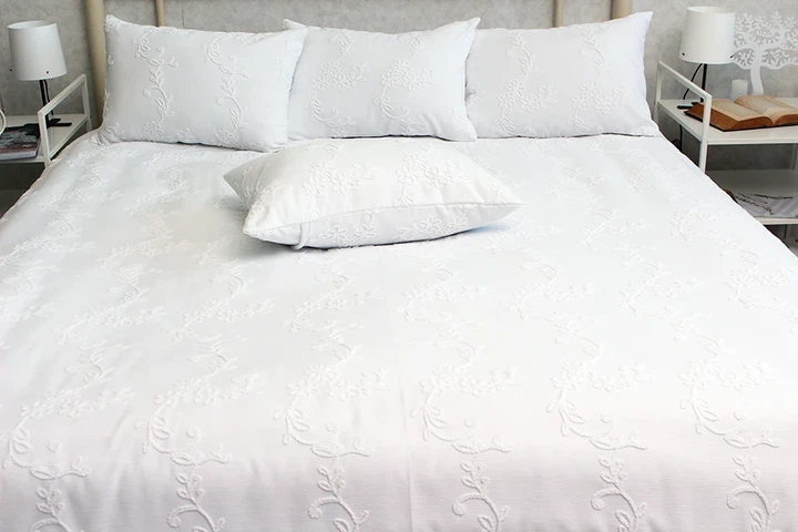 Покрывало Tag Tekstil Gloria white 160x240 см - изображение 2