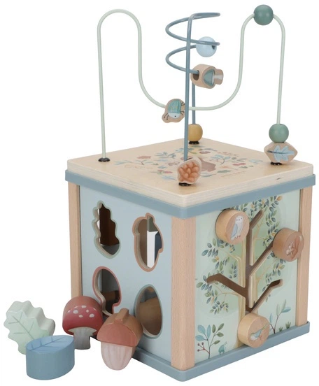 Дерев'яний навчальний куб Little Dutch Forest Friends FSC LD7231 (8713291772311) - зображення 2