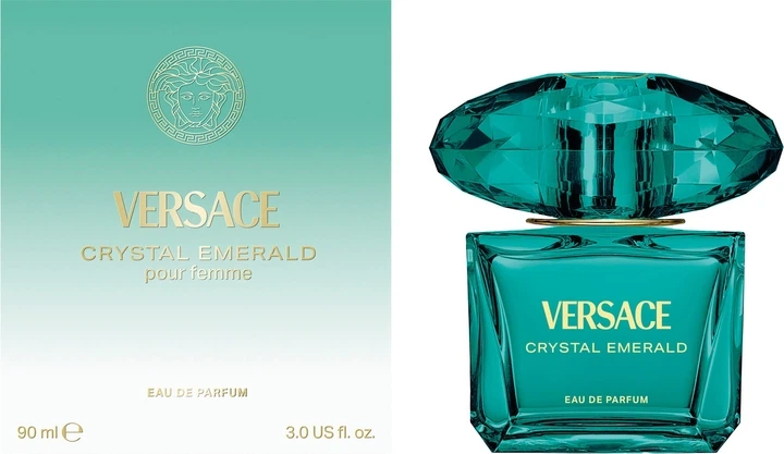 Парфумована вода для жінок Versace Crystal Emerald 90 мл. - Фото 2 Парфумована вода для жінок Versace Crystal Emerald 90 мл. - зображення 2