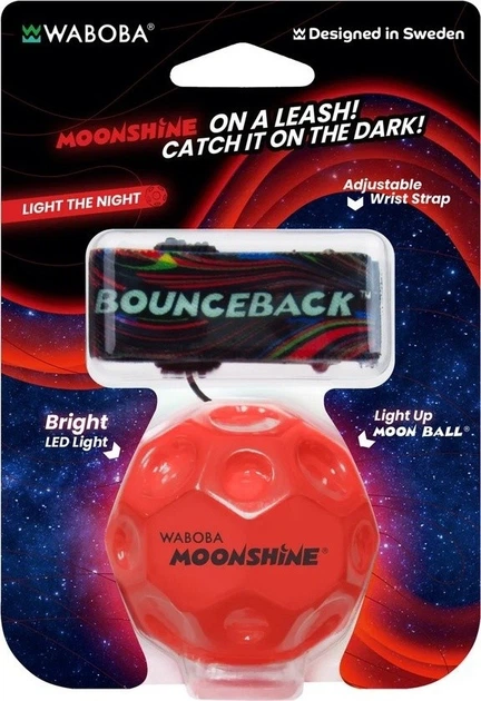 Piłka Waboba 331C04_A LED Bounceback x Returning moon w blistrze, czerwona (840001933101) - Zdjęcie 1 Piłka Waboba 331C04_A LED Bounceback x Returning moon w blistrze, czerwona (840001933101) - obraz 1