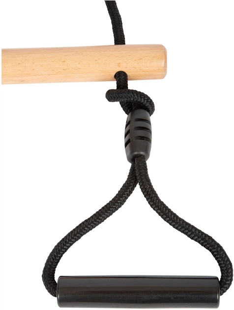 Дерев'яний трапецій Small Foot Black Line з гімнастичними кільцями 2в1 5410940 (4020972124098) - зображення 5