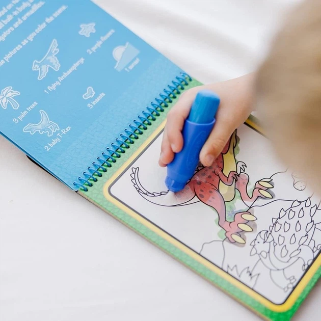 Водяна розмальовка Melissa & Doug Water WOW Динозаври з ручкою (681147005976) - зображення 4