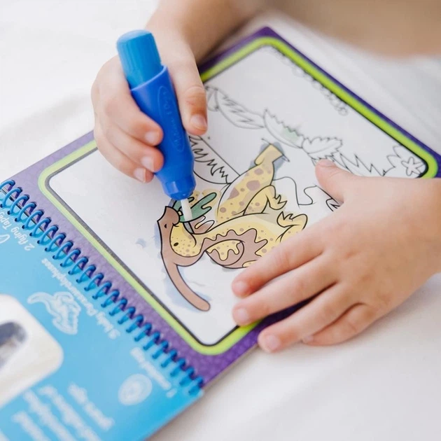 Водяна розмальовка Melissa & Doug Water WOW Динозаври з ручкою (681147005976) - зображення 6