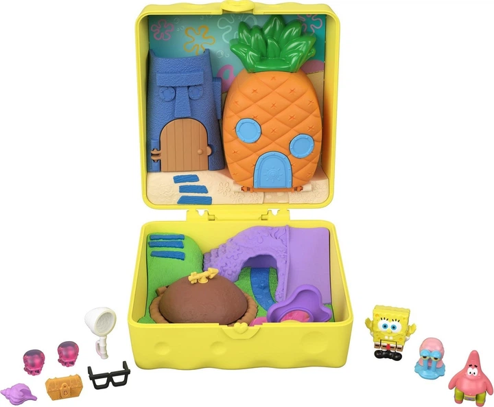 Набір Polly Pocket Губка Боб Квадратні Штани з мікрофігурками 3 см (194735346646) - зображення 5